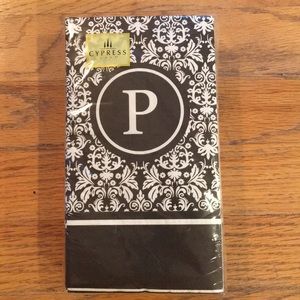 Cypress Home 'P' Monogram napkins